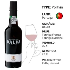 Portvin, Dalva 10 års Porto (Portugal)