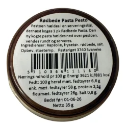 Rødbede Pesto, Pastariget Bornholm
