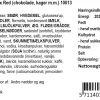 Rød gavekasse med småkager og chokolade