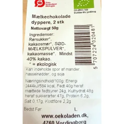 Rørepinde til varm kakao, mælke chokolade (økologisk)