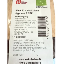 Rørepinde til varm kakao, mørk chokolade (økologisk)