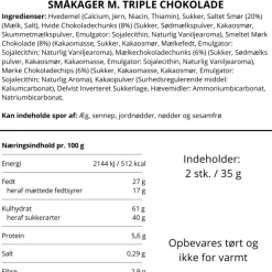 Småkager m. triple chokolade