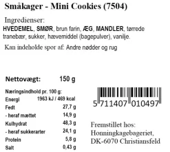 Smørbagte småkager med mandler og tranebær