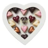 Smuk gaveæske med 14 fyldte chokoladehjerter fra Xocolatl