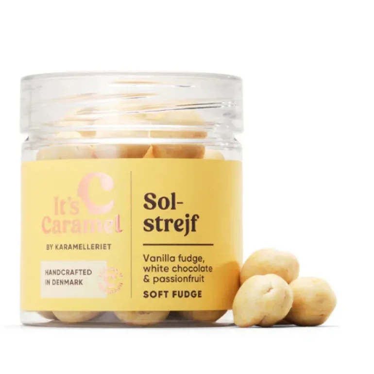 Solstrejf - Fudge-Karamel m. hvid chokolade og passionsfrugt