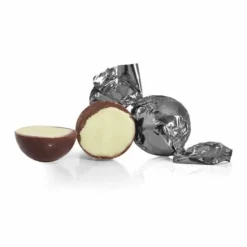 STORKØB 1 kg Cocoture Chokoladekugler | Mørk chokolade med cheesecake og amaretto kiks - grå