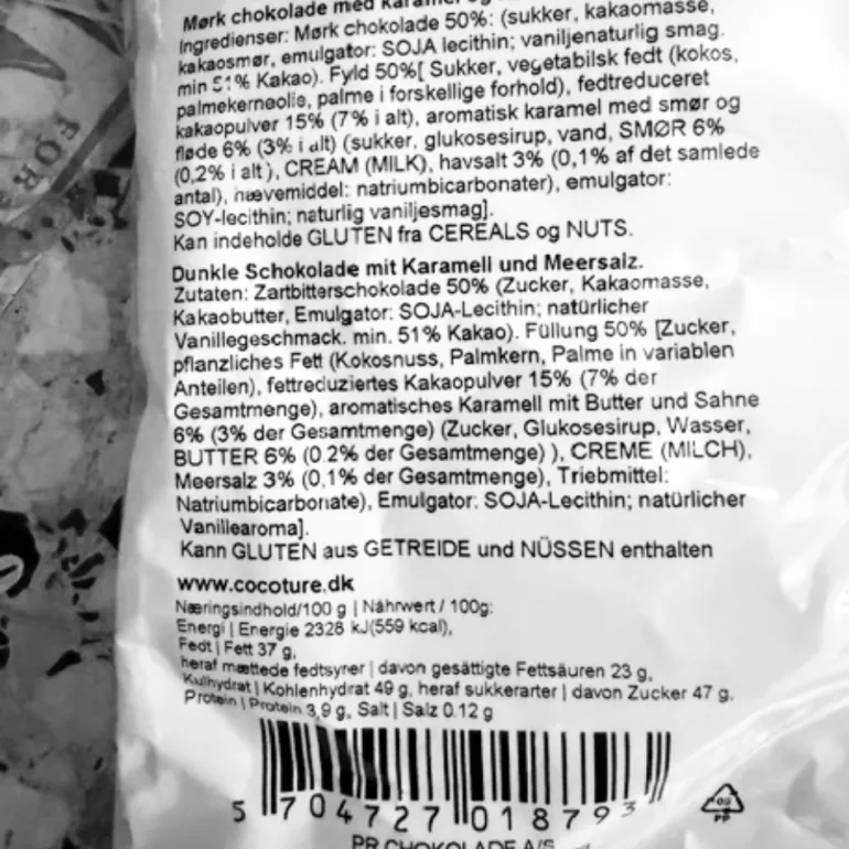 STORKØB 1 kg Cocoture Chokoladekugler | Chokolade med karamel & havsalt - lysebrun