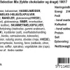 Stor rund gaveæske med chokolade og nødder