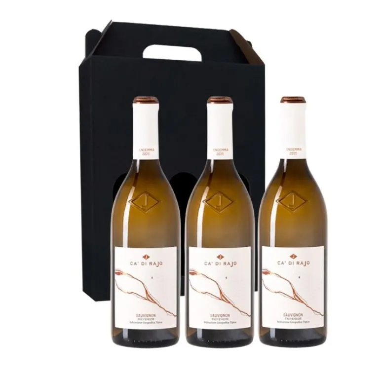 Vingave 3 fl. hvidvin, Ca´ Di Rajo - Sauvignon Blanc (Italien)