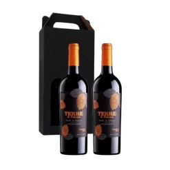 Vingave 2 fl. rødvin, Terre Di Faiano - Nero D´Avola ØKO (Italien)