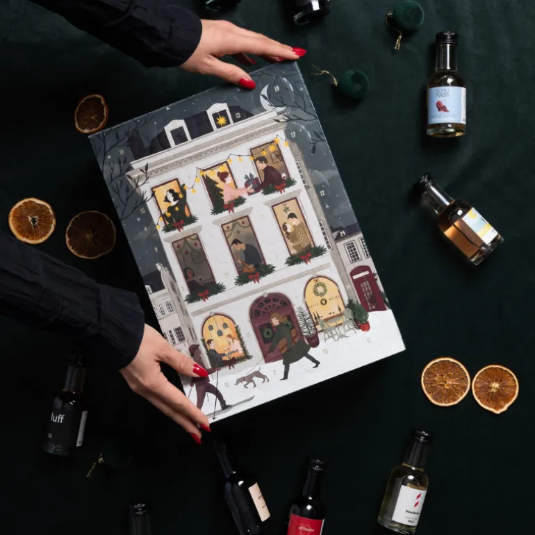 Vin Julekalender med 24 små flasker vin